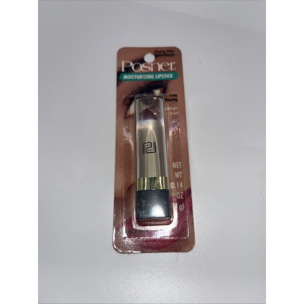 Vintage Posner Laboratories Moisturizing Lipstick Kissing Wine Rare Discontinued
